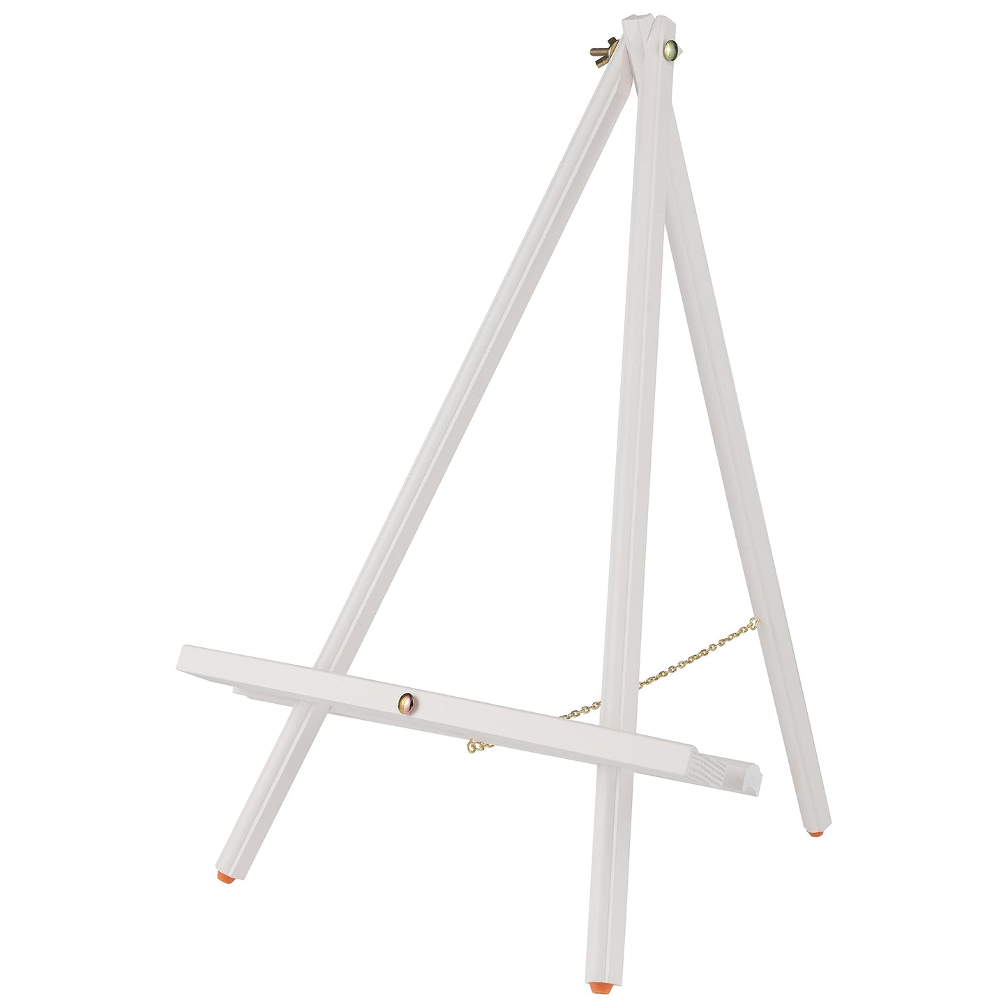Creative Mark Thrifty Wood Tripod Display Easel Stand for Painting Pack of 12 - Durable Light Weight and Foldable, Perfect Drawing and Painting - White Finish - Ideal for Artist