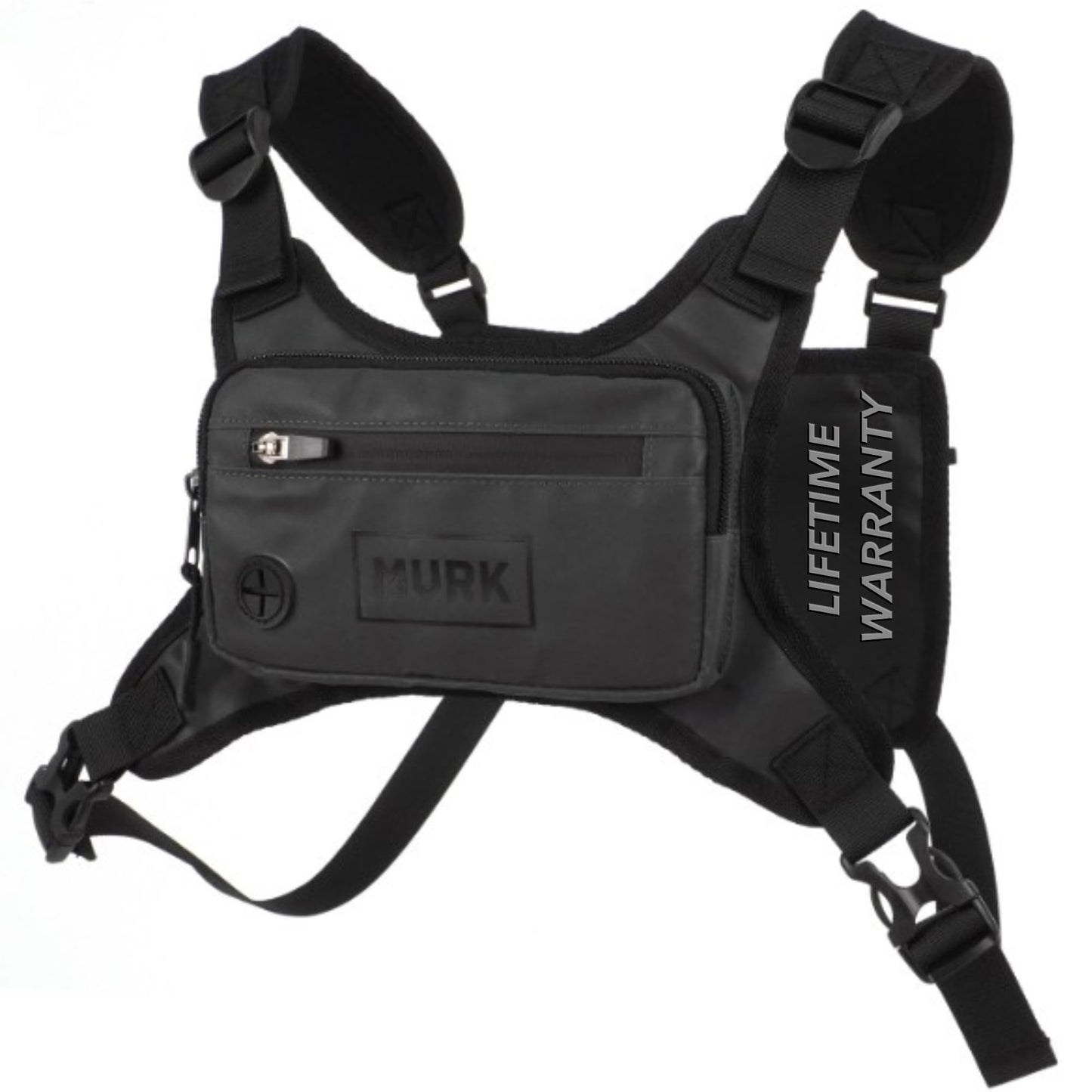 MVRK Water Resistant Chest Pack - Running Vest for Workouts, Running Phone Holder Extra Storage, Lightweight Running Pack