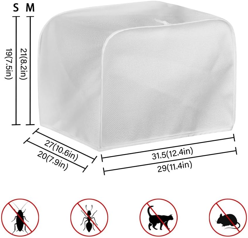 Flower 2 Slice Bread Maker Cover, Dustproof Toaster Cover for Standard Size Kitchen Appliances