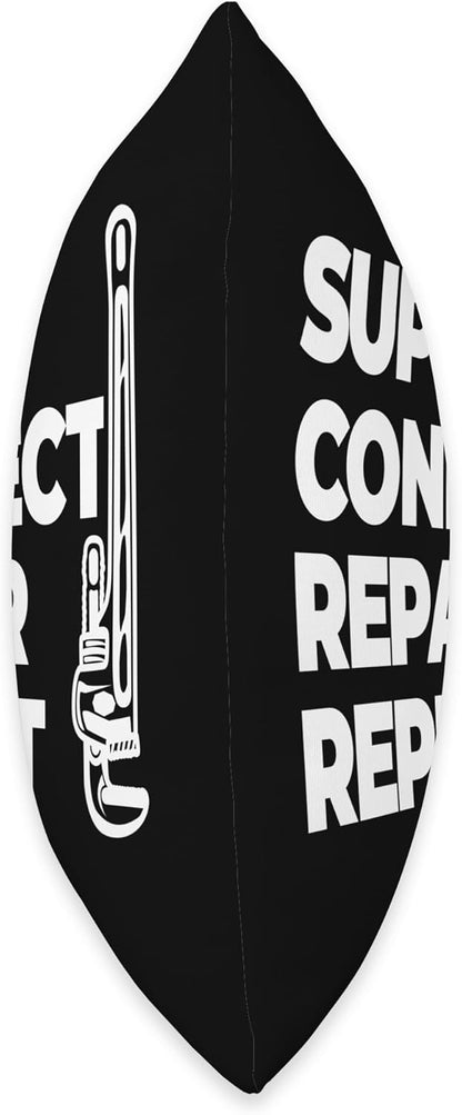Supply Connect Repair Plumbing Throw Pillow, 16x16, Multicolor