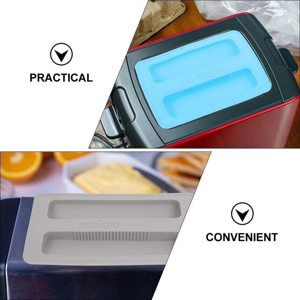 Toaster 2pcs Cover, 2 Slice Toaster Lid Silicone Bread Maker Cover, Toaster Appliance for Sandwich Bread Machine