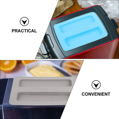 Toaster 2pcs Cover, 2 Slice Toaster Lid Silicone Bread Maker Cover, Toaster Appliance for Sandwich Bread Machine
