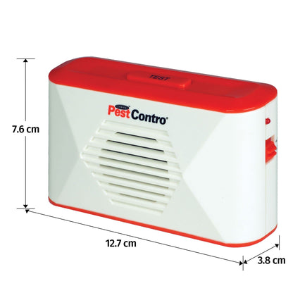 PestContro Portable Ultrasonic Rodent Repeller, Cordless Non-Lethal Pest Control, Dual Frequency, Mice Rats Squirrels Chipmunks Kitchen Office Garage Basement Shed Storage Attic