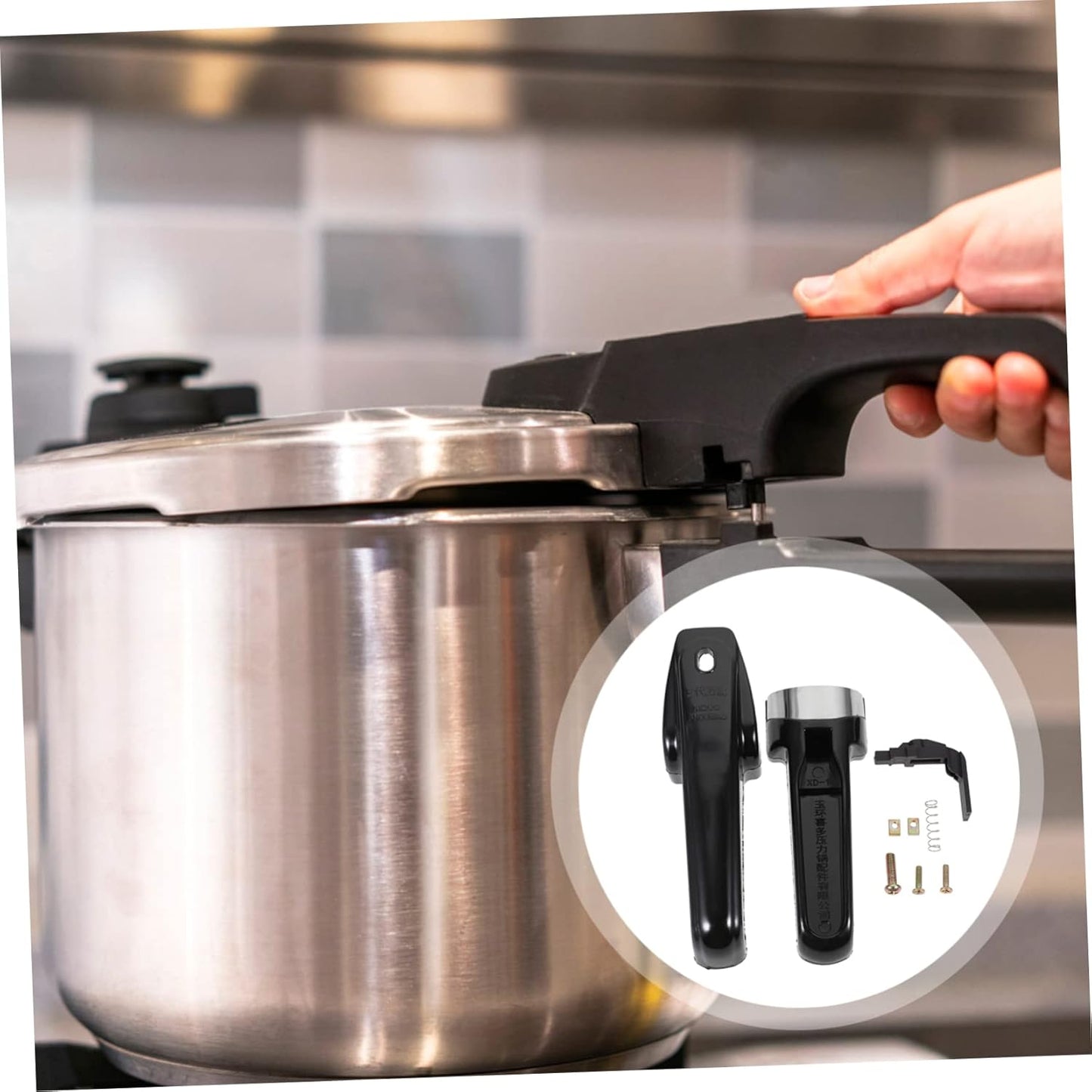 Pressure Pan Handles for Pressure Cooker, Universal Lid Replacement Handle Set