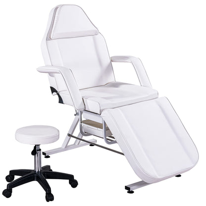 HeureuxBoBo Massage Salon Tattoo Chair, 3-in-1 Adjustable Facial Bed, Massage Table with Hydraulic Stool, Multi-Purpose Esthetician Bed for Beauty Spa, Barber, Lash & Tattoo Service