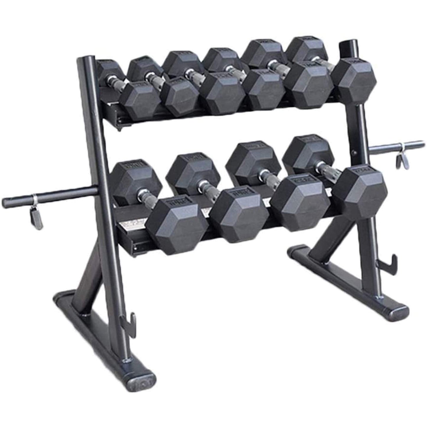 EliteBloom Dumbbell Rack/Home Commercial Fitness Equipment Storage Rack/Fixed Dumbbell Display Rack,Black