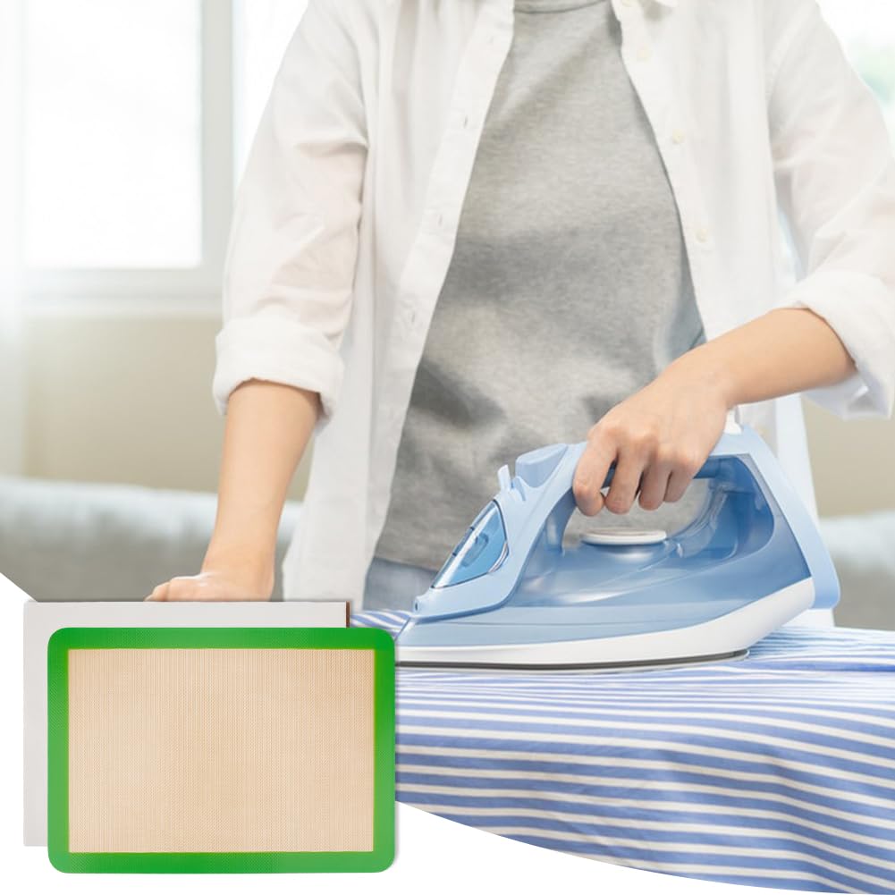SUPERFINDINGS 2Pcs Applique Fusing Mat 16.5"x11.6" Sew Appliqué Precision Fusing Mat Non Stick Pressing Sheet Appli-Fuse Mat for Arts Fusible Web Fabric Crafts