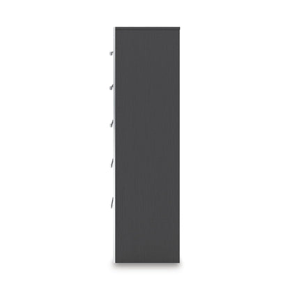 Signature Design by Ashley Ravalori Contemporary 5-Drawer Chest with Wood Finish, Black