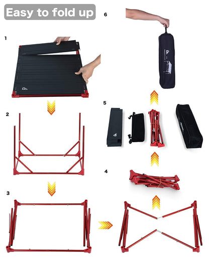 iClimb 2 Extendable Folding Table and 1 Pack Connecting Plates and 1 Lantern Hanger Bundle, Ultralight Compact for Many People Camping Backpacking Beach Concert BBQ Party