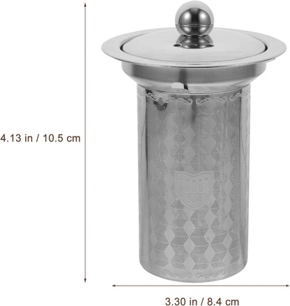 HEMOTON Tea Infusers for Loose Tea, 2Pcs Stainless Steel Strainers, Fine Mesh Steeper, Tea Basket Insert