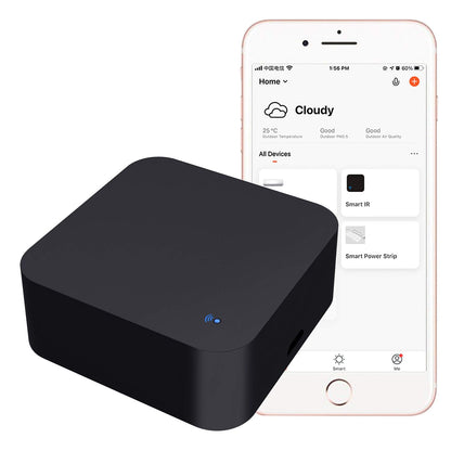WiFi Smart Remote Controller Smart Home Infrared Universal Remote Blaster,One for All Control AC TV DVD CD AUD Air Conditioner SAT etc,No Hub Required Compatible with Alexa and Google Home(IR)