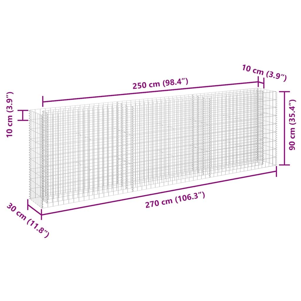 Mhdvray Large Galvanized Steel Raised Garden Bed 106.3 x 106.3 x 35.4 in, Modern Industrial Planter Box for Outdoor Vegetables & Flowers, Square Metal Box for Patio, Balcony, Yard