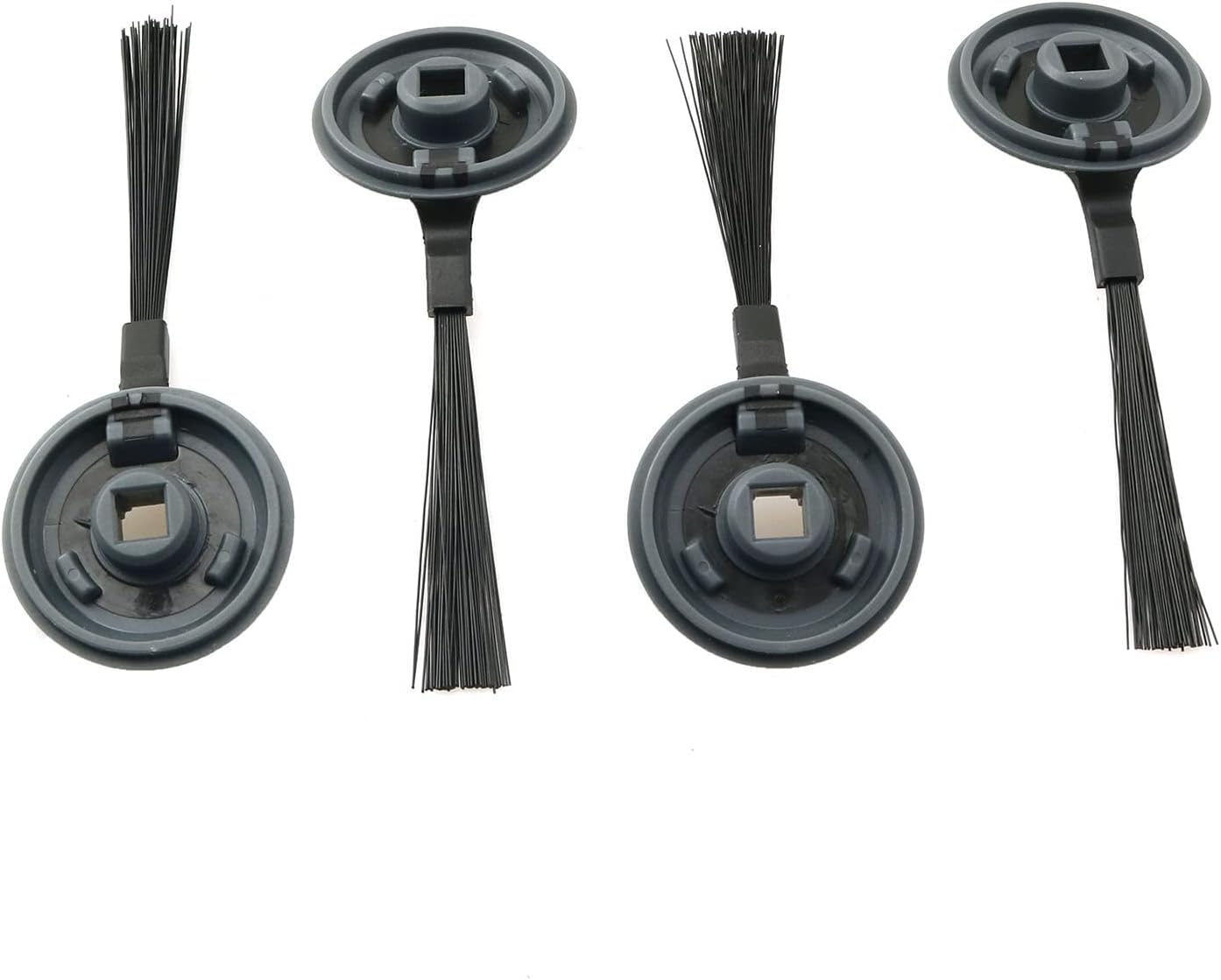 4pcs Side Brush for Shark ION Robot RVSBK950 RV750 R85 RV850 S87 Robot Vacuum Cleaner Accessories, Black