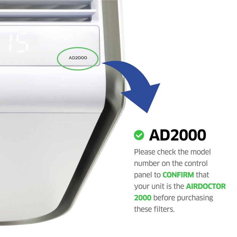 AIRDOCTOR AD2000 Genuine Replacement Carbon/Gas Trap/VOC Replacement Filter with Pre-Filter | MADE BY AIRDOCTOR