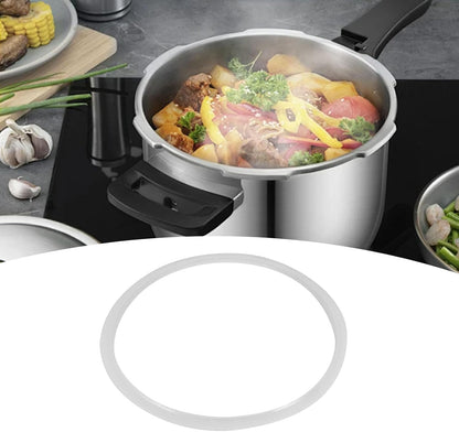 Power Pressure Cooker Silicone Sealing Gasket Ring, Clear Kitchen Tool (Inner Diameter 26cm)