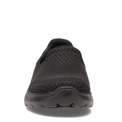 Skechers Women's Go Walk 6-Big Splash Sneaker, Black, 9