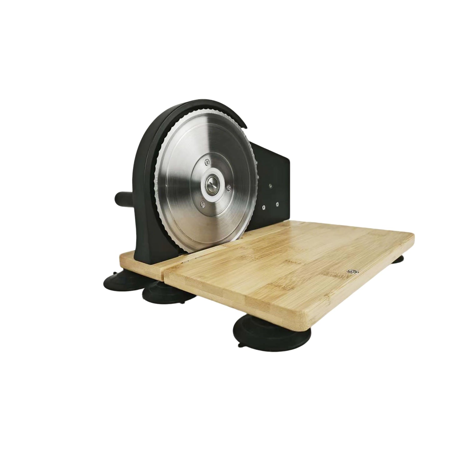 Sourdough Bread Slicer Machine Adjustable Thickness Stainless Steel Blade Bread Sourdough Cutter with 6 Large Suction Cups Foldable Compact Design Non-Slip Base for Homemade Bread Slicing (Black)
