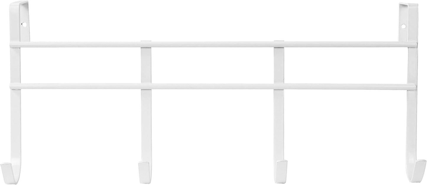 Spectrum Diversified Four Over the Door Hook, White