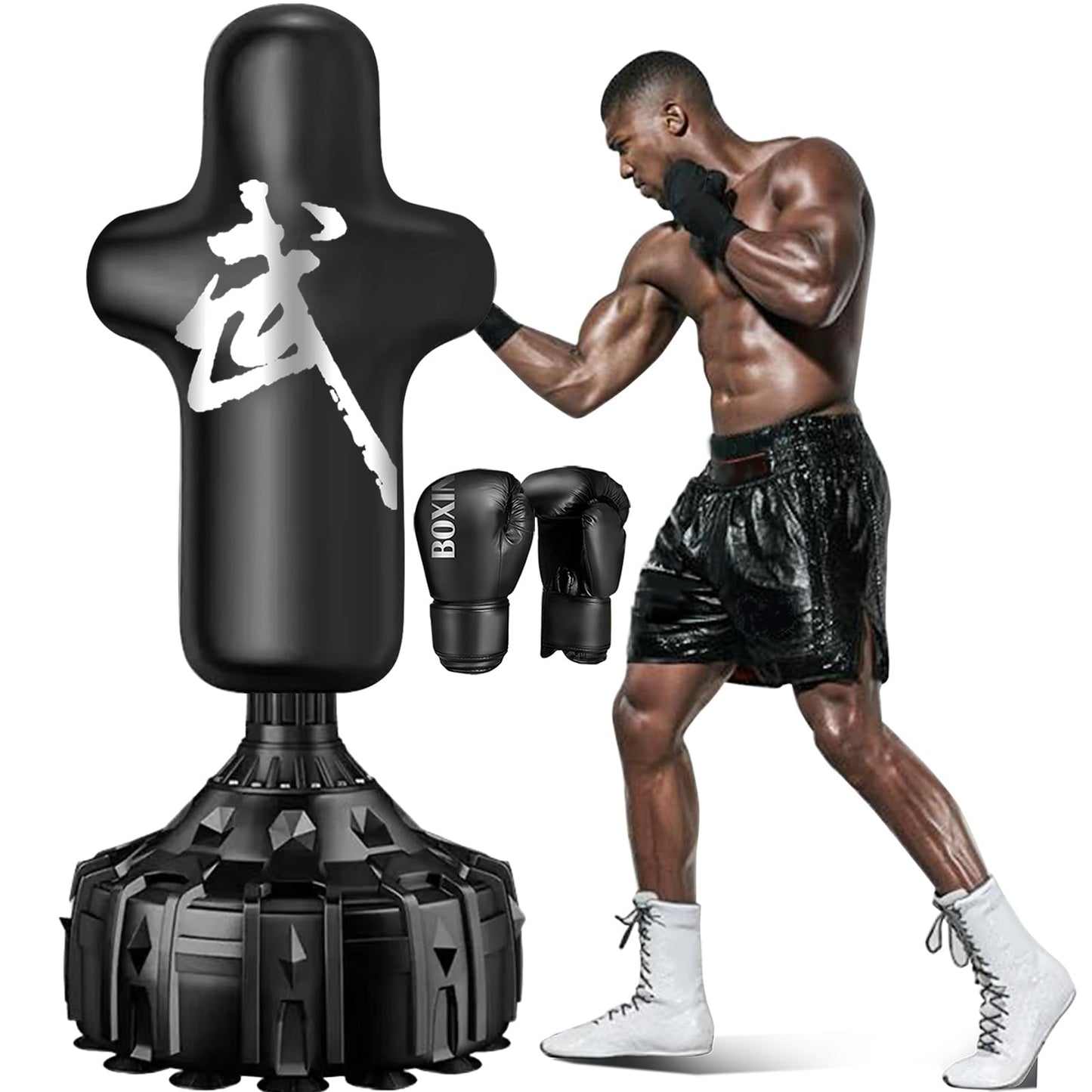 Punching Bags - Freestanding Boxing Dummy for Adults & Martial Arts Kickboxing Training