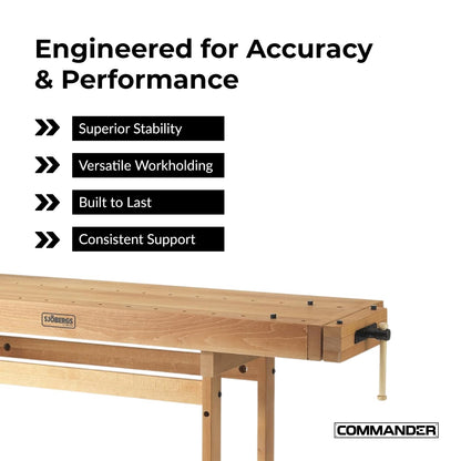 Sjobergs Scandi Plus 1825 Beech Wood Workbench (SJO-33279)
