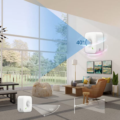 UBIBOT Motion Sensor MS1P Wireless Motion Sensor with Free App & Email Alerts, WiFi and Ethernet Connection and POE Power Supply. Supports IFTTT, Alexa (2.4GHz WiFi only)