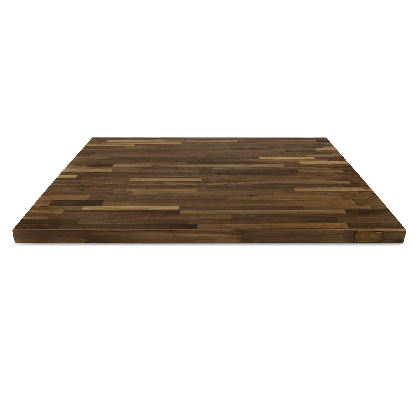 CONSDAN Butcher Block Counter Top, Walnut Solid Hardwood Countertop, Wood Slabs for Kitchen, Reversible, Both Side Polished, Prefinished with Food-safe Oil, 1.5" Thickness, 72" L x 36" W