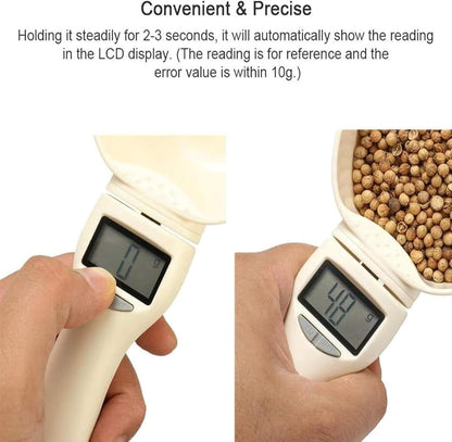 Food Measuring Scoop Scale, Digital Measuring Spoon, Weighing Spoon Scale 800g / 0.1g High Precision with LCD Screen, Display Electronic Measuring Spoon for Kitchen Gadgets and Daily Meals (1pc)