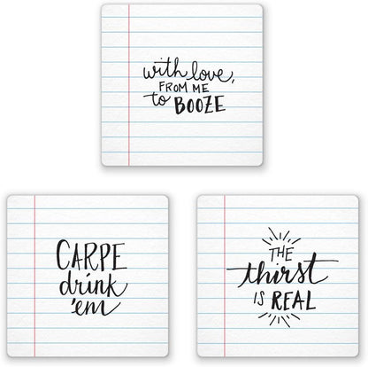 Fred & Friends NOTED Coasters, Set of 6