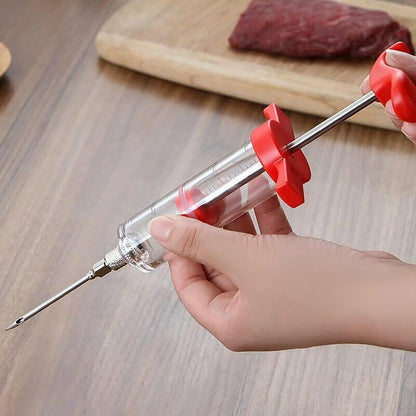 Stainless Steel Barbeque Marinade Injector Kithen Cooking Sauce Marinade Syringe