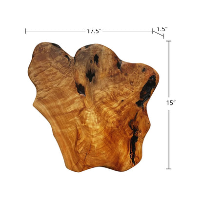 WELLAND Cedar Wood Wall decoration Ornaments, Hanging Decoration, irregular shape décor for Home, Living Room, Bedroom