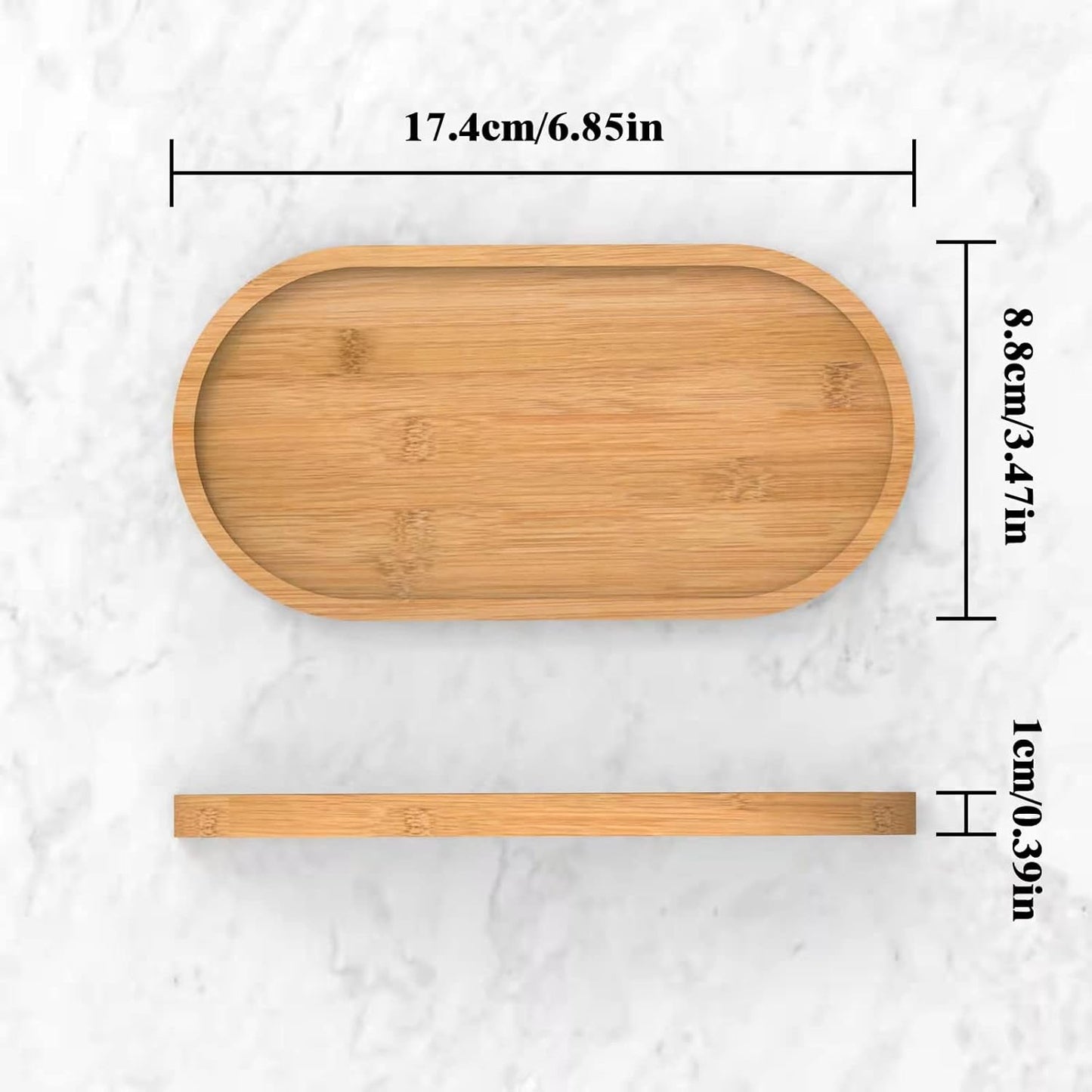Bamboo Soap Dispenser Tray, Kitchen Countertop Tray for Jewelry, Cosmetics, and Small Items, Organizer