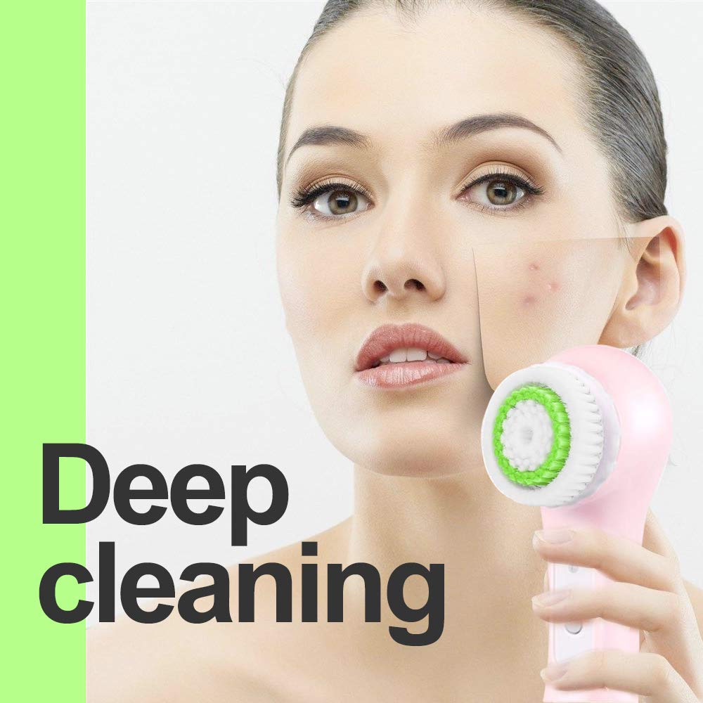 Facial Cleansing Brush Head Replacements Compatible with Clarisonic Mia 1, Mia 2, Mia Fit, Alpha Fit, Smart Profile Uplift, Deep Pore Face Brush Head Replacement Cleaning Tool(Mutil Color)