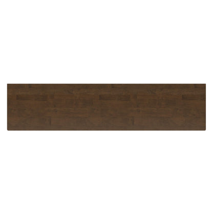 SIMPLIHOME Harper TV Stand - 72 inch Wide Solid Wood Low Media Console in Walnut Brown, Mid Century Modern Entertainment Center for Living Room for TVs up to 80 Inches with Shelf and Cord Management