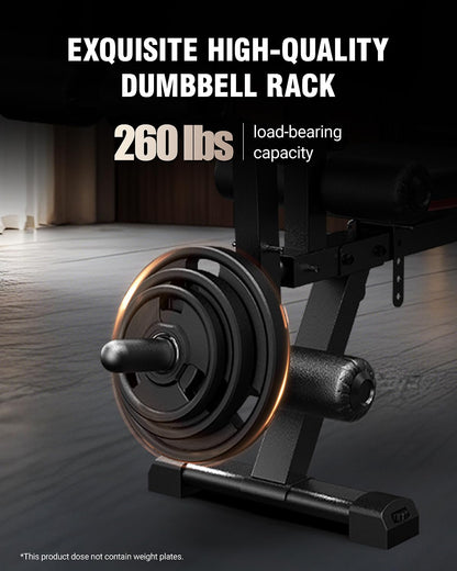 HARISON Adjustable Weight Bench with Leg Extension and Preacher Pad, Workout Bench Press for Home Gym Strength Training, Flat Incline Decline Sit Up Bench 1000LBS Capacity