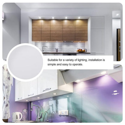 COOLHIYA Lamp Shade Diffuser 7.48In Anti-Glare Spotlight Light Cover for Ceiling Led Lights Replacement Ceiling Light Cover for Living Room Bedroom Study