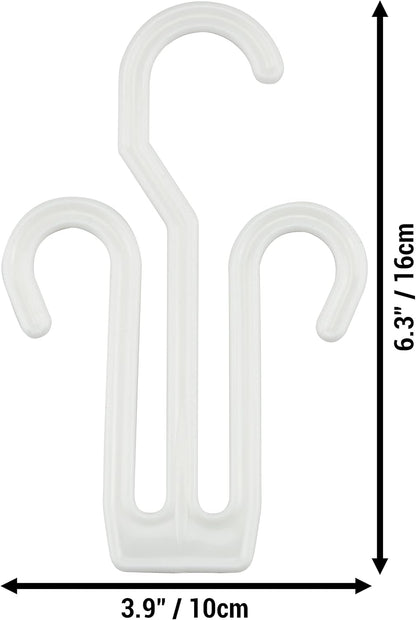 20 Pack IFAMIO White Plastic Shoe Drying Shelf Hangers, Lightweight, Durable, Sturdy, Quick Drying, Ideal for Home