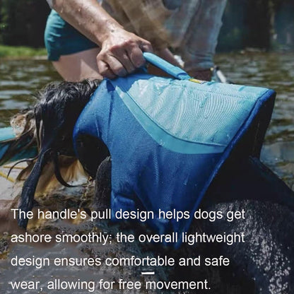 Dog Life Jacket for Swimming, Durable Dog Water Safety Vest with Grab Handle, Lightweight Dog Buoyancy Aid for Boating, Beach, Pool, Fits All Dog Breeds(XS)