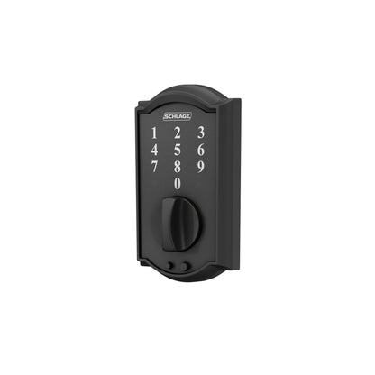 SCHLAGE BE375 CEN 622 Touch Keyless Touchscreen Electronic Deadbolt Lock, Matte Black