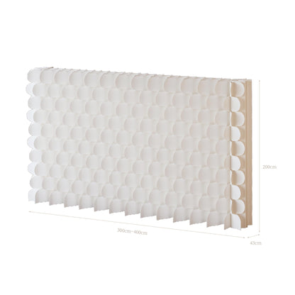 Folding Paper Room Divider Panel with Different Designs on Both Sides, Reversible Privacy Screens, Portable Partition Wall Divider for Room Separation, Suitable for Any Occasion Office Booth Salon Bar