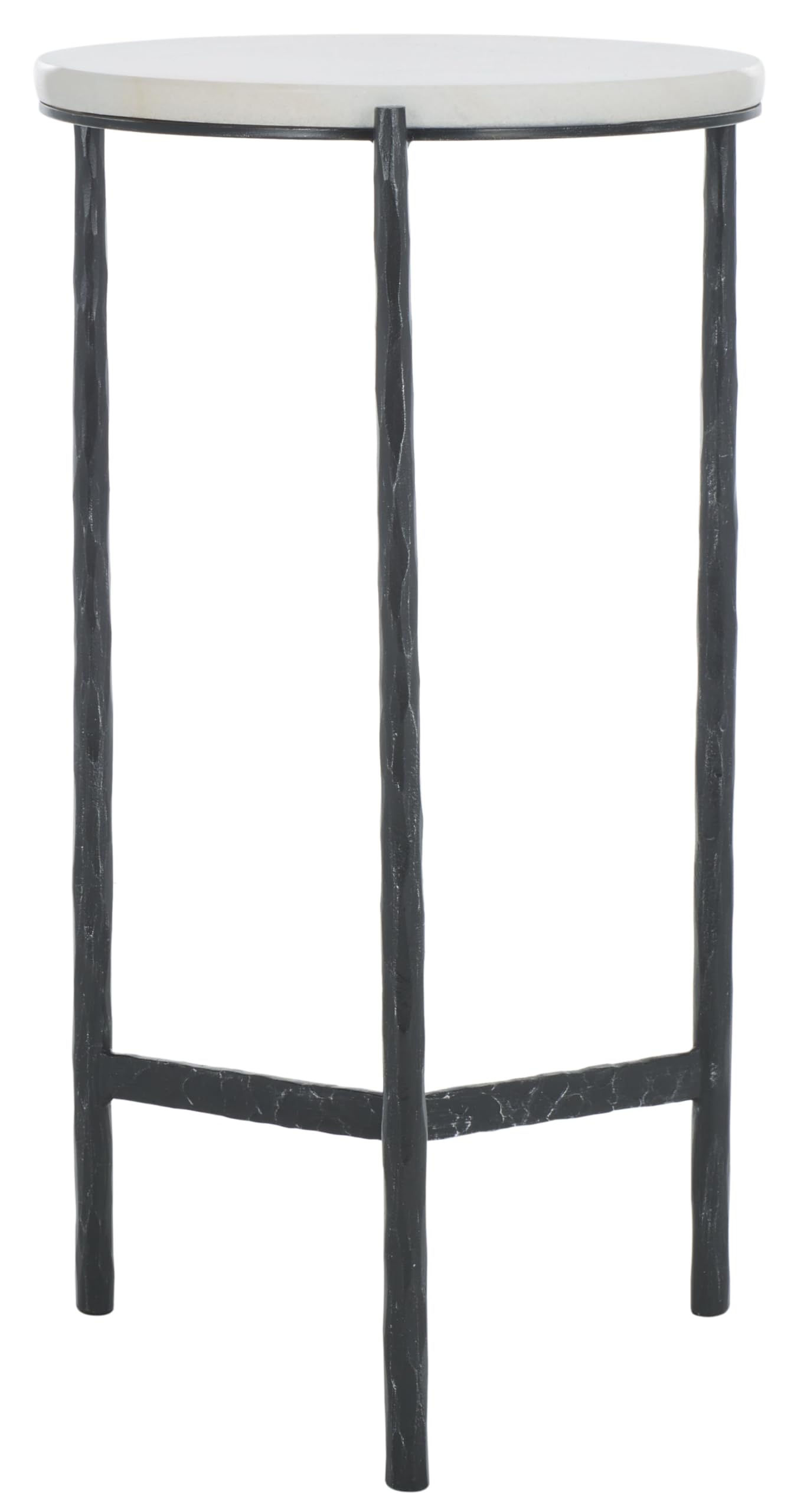 SAFAVIEH Couture Collection Marylou Black/White Marble Top Drink Table (Fully Assembled)