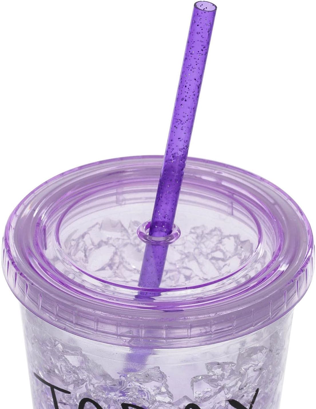 Dakoufish 12 Piece 12 Inch Glitter Sparkle Reusable Straws, Food Grade Tritan Material with Cleaning Brush