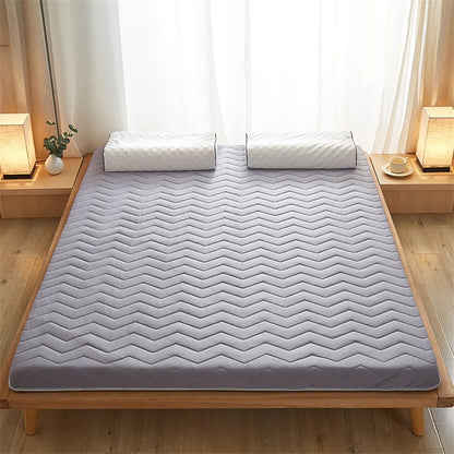 5cm Thick Foldable Floor Mattress – Portable Roll-up Tatami Mattress for Guest, Dorm, Bedroom, Or Apartment – Single & Double Size Grey 120x200cm