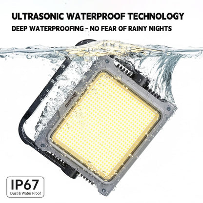 Sekrro P8 Rechargeable Magnetic Work Light, 3500LM LED Camping Lantern 20000mAh Battery, IP67 Waterproof, Stepless Dimming, Flood Light for Job Site, Emergency, Outdoor, Workshop