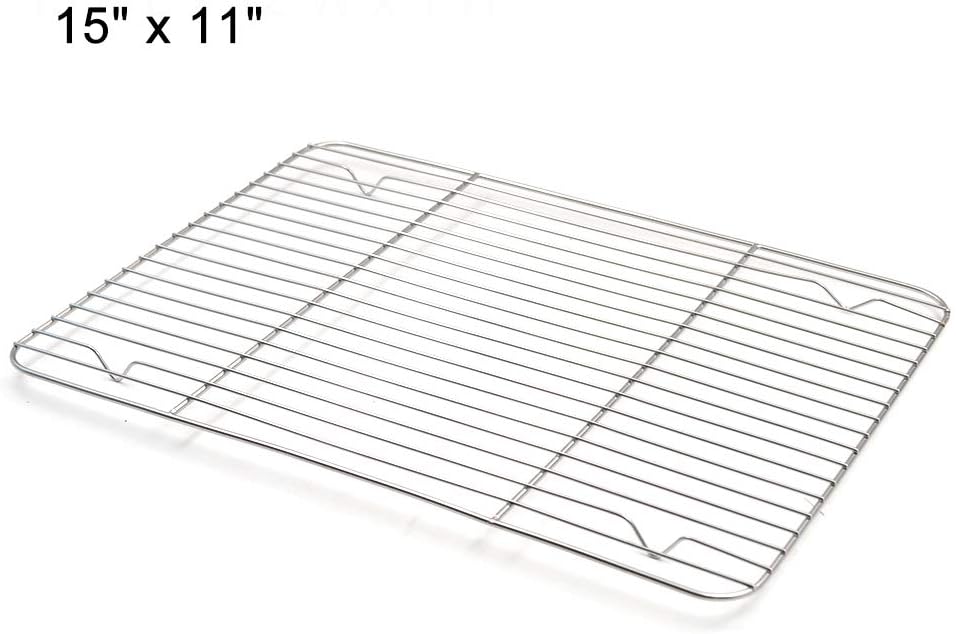Aspire Cooling Rack 2 Pack | 9" x 7" Stainless Steel Baking Racks for Cooking, Baking, Roasting, Grilling