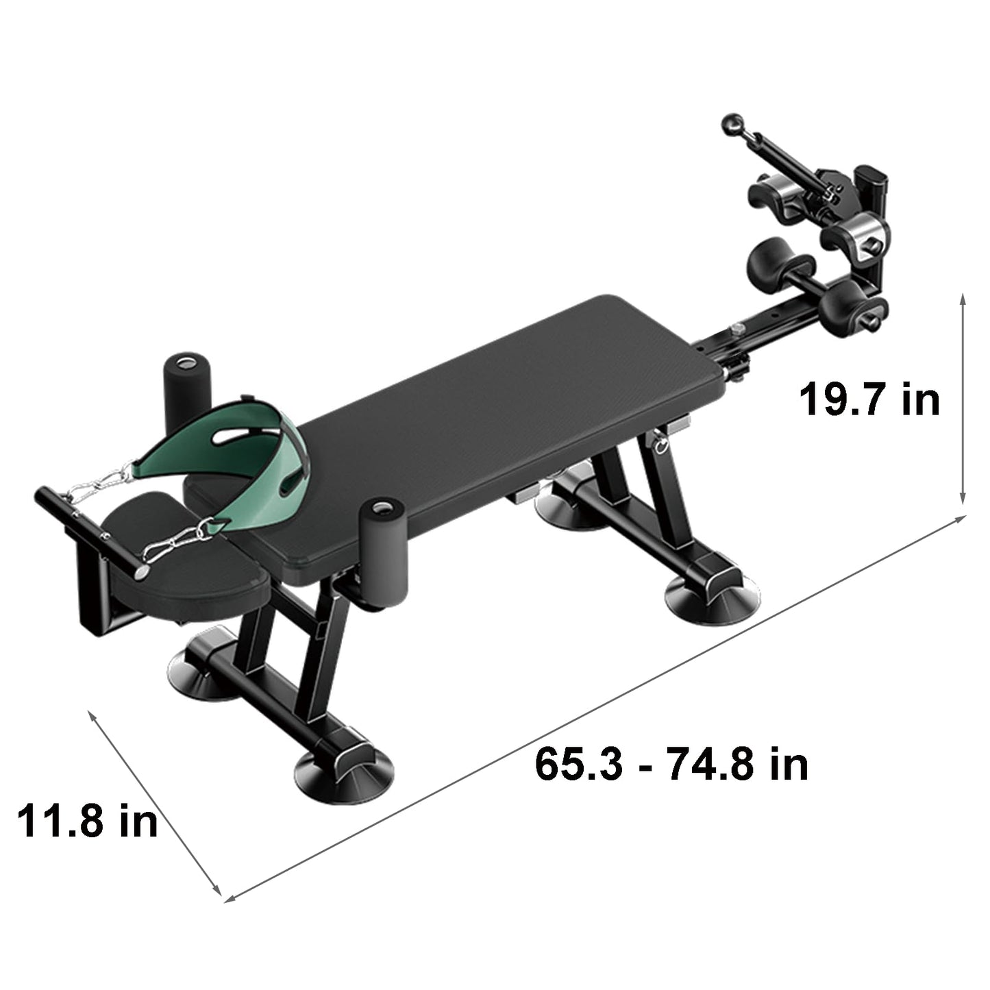 WUGCHDA Electric Alternative Inversion Table, Full Body Stretch Machine, Electric Inversion Tables for Back Pain, 440 Pound Capacity