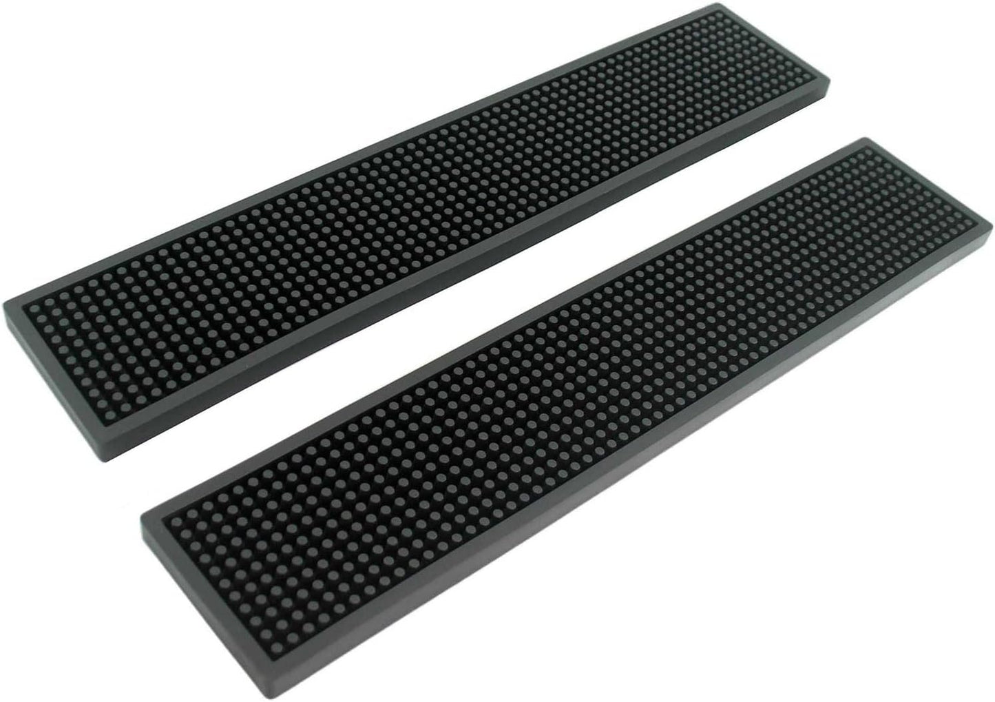17.5x3.5 inches (Pack 2) BARsics Long PVC Bar Rail Mat Non-Slip Serving Spill Mat