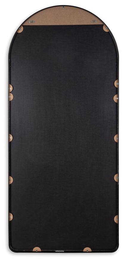 Signature Design by Ashley Sethall Casual Full Length Arched Floor Mirror with Thin Frame, Black