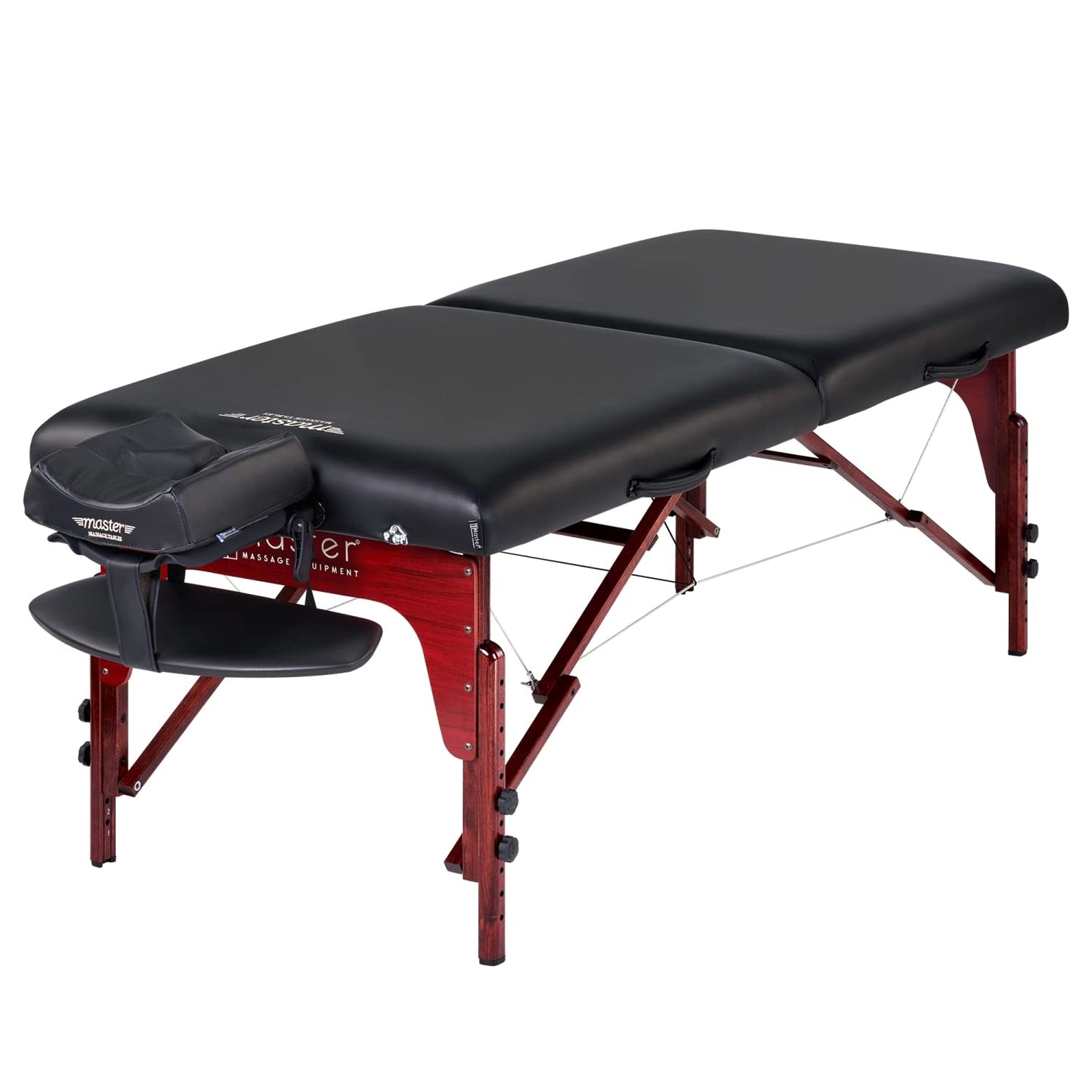 Master Massage 31" Montclair Pro Portable Massage Table with Music Master Crescent Round High Fidelity Sound Face Cradle Cushion, Memory Foam Cushioning, Shiatsu Cable Release, Facial Bed