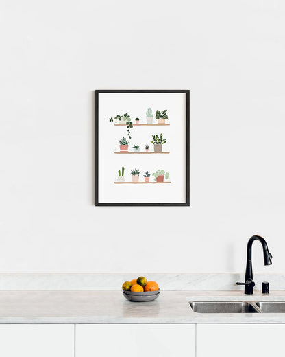 HAUS AND HUES Succulent Art Plant Pictures Wall Art & Botanical Prints | Cactus Wall Art Poster UNFRAMED 12"x16"