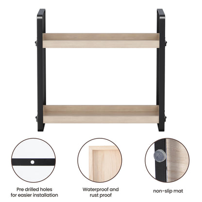 Bathroom Counter Organizer,Bathroom Countertop Organizer,Counter Shelf,Countertop Storage,Organization and Storage,Makeup Shelf,Sink Caddy(Brown 3 Tier)